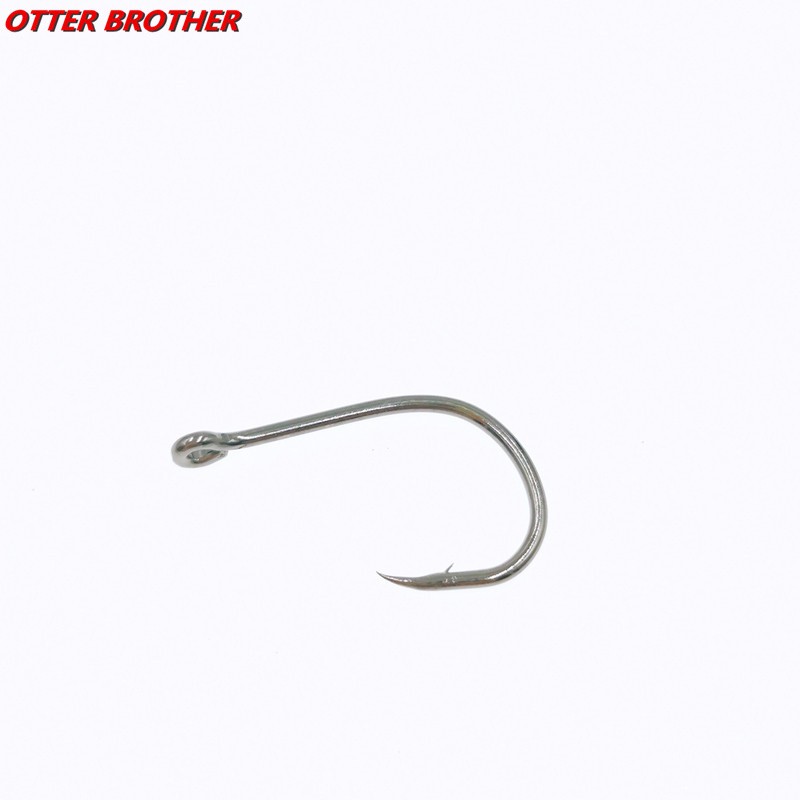 30pcs/lot 3-12#size Circle Eyed Carp Barbed Fishing Hook Ring Eye Carbon Steel Fishhooks Jig Fish Single Hook Worm Pesca Tackle