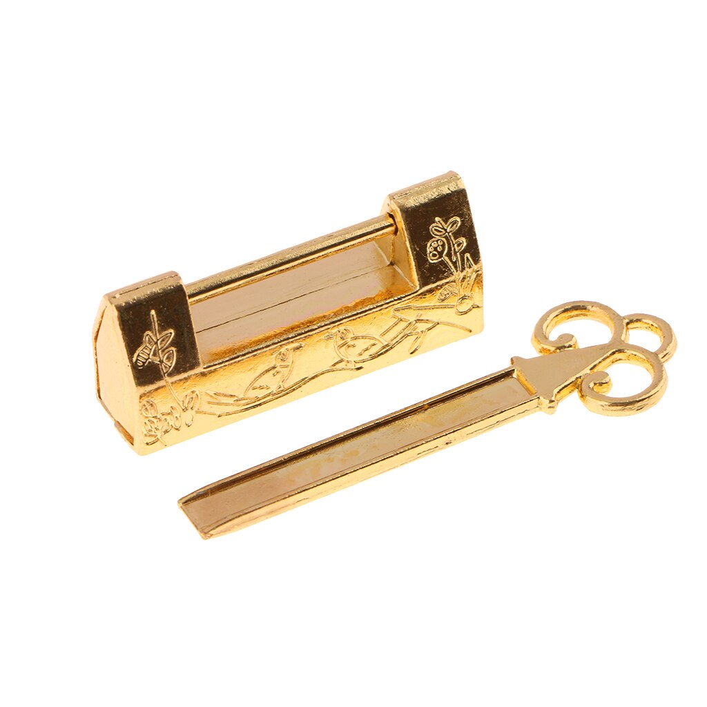 Long key Latch Padlock Kitchen Cabinet Cupboard Luggage Case, Snacks Box Shackle Lock Latch Bolt