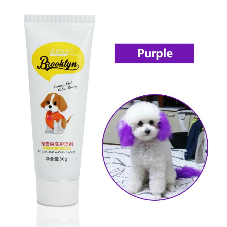 Agent de teinture pour animaux de compagnie chien chat animaux coloration des cheveux colorants teinture Pigment Agent chat de compagnie chien fournitures accessoires de teinture des cheveux: 03