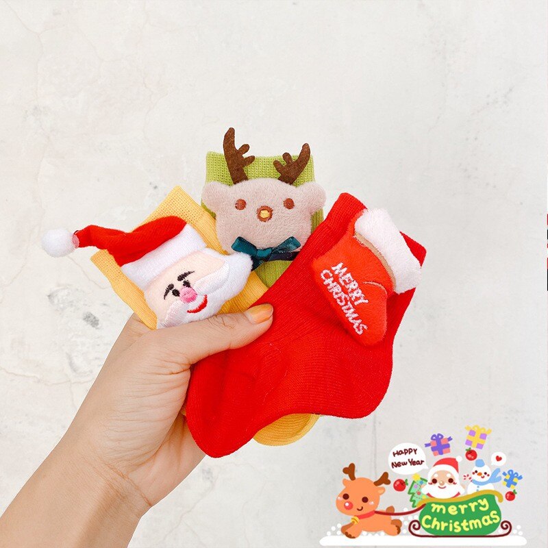 Christmas Newborn Baby Boys Girls Cute Christmas Three-dimensional Hat Decoration Casual Soft Comfortable Cot