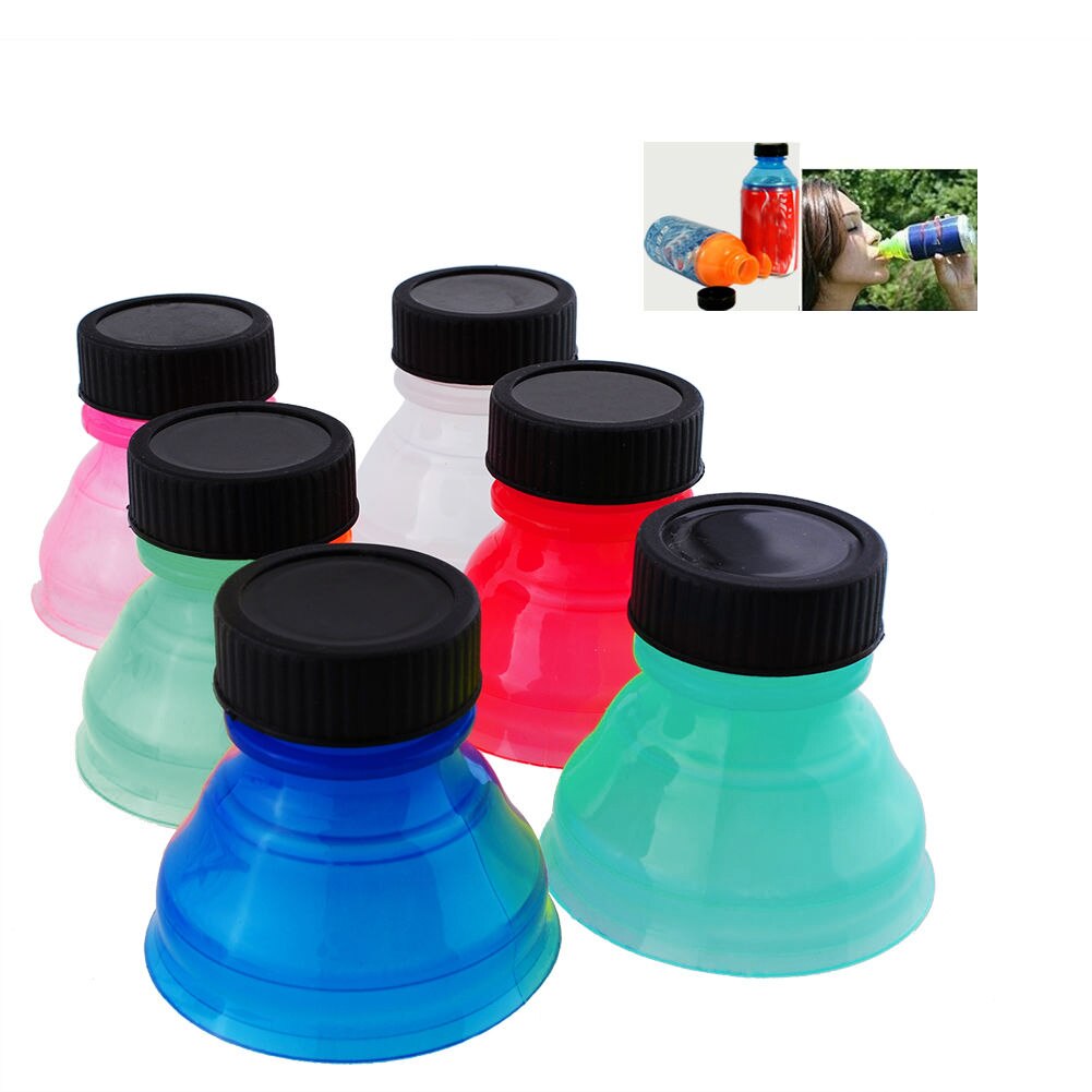 6Pcs /1Set Tops Snap On Pop Soda Can Bottle Caps Cover for cold cola drinks