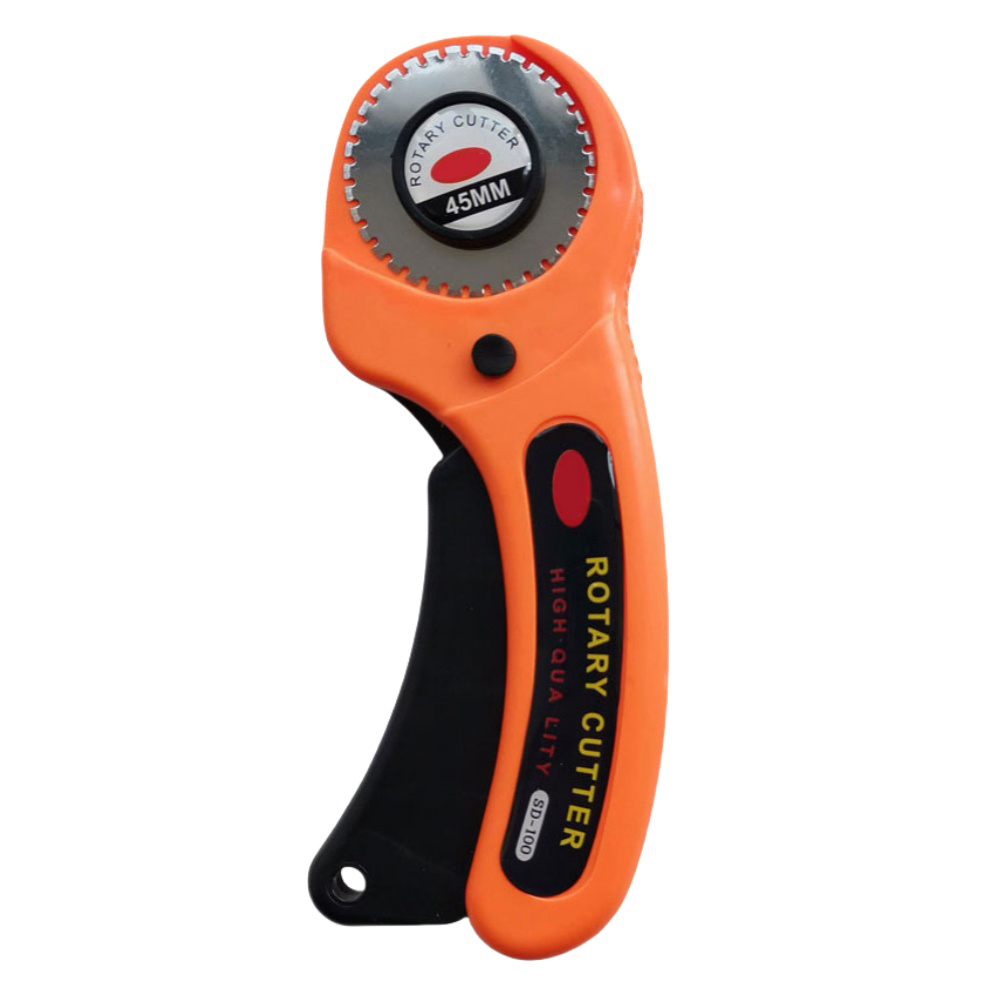 Patchworkowy zestaw noży obrotowych narzędzia robić cięcia papieru 45mm obrotowe ostrze skokowe łatwe robić rozdarcia narzędzie Olfa DIY perforator: Jasno szary