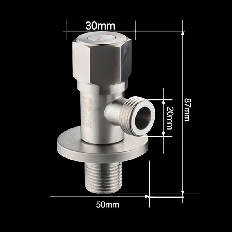 LeKing 304 Rvs Hoek Kleppen Keuken Badkamer Accessoires Omschakelklep Connector voor Wc Wasbak Boiler