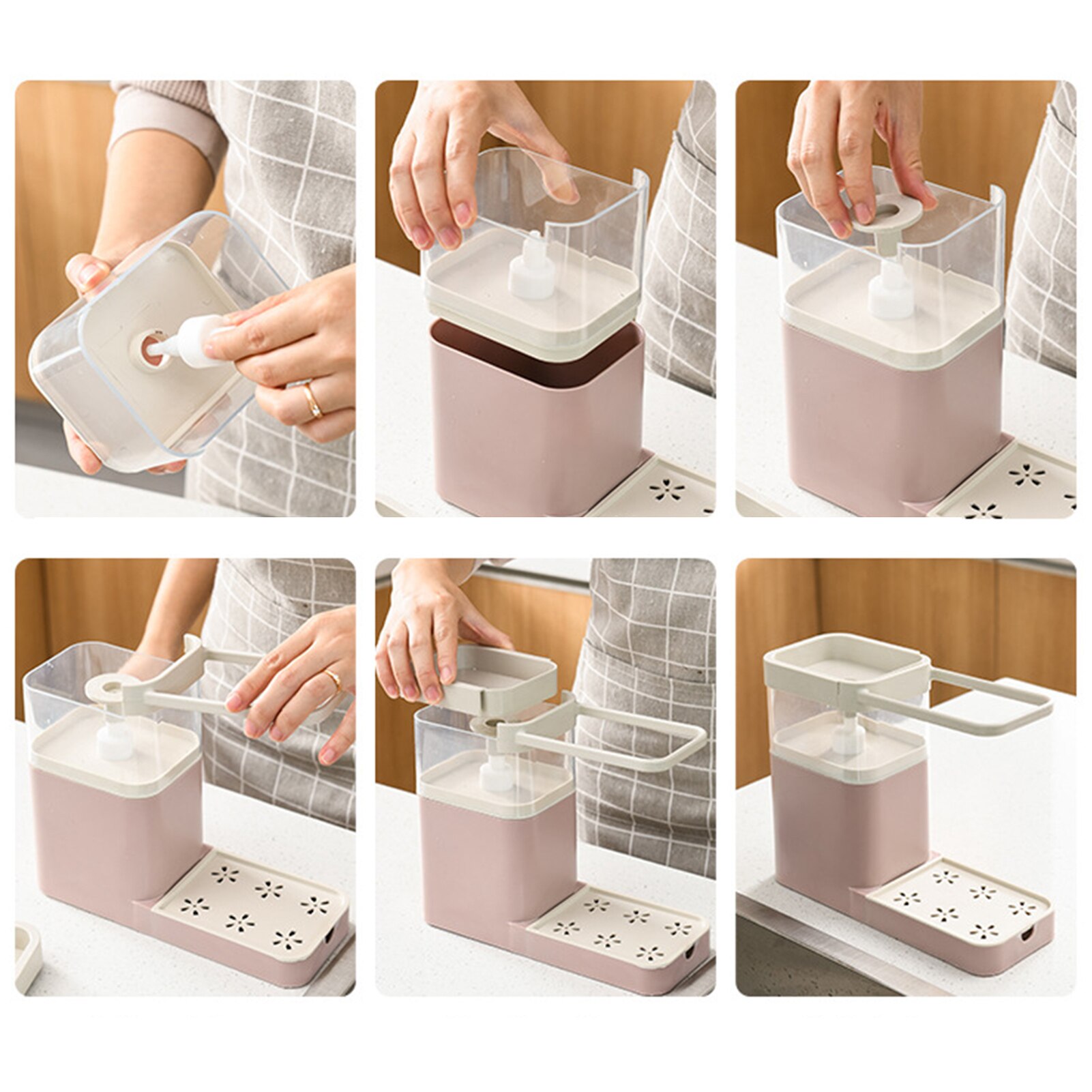 Recipiente multifuncional para guardar jabón y lavar platos, estantería para toallas, accesorios de baño, utensilios de cocina, accesorios para la cocina, joyería de baño