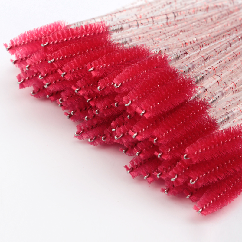 5/25/50 pezzi pennelli per ciglia strumento per trucco pennello per sopracciglia bacchette per mascara pennelli per trucco applicatore per ciglia finte forniture per ciglia: verde / Raccoon