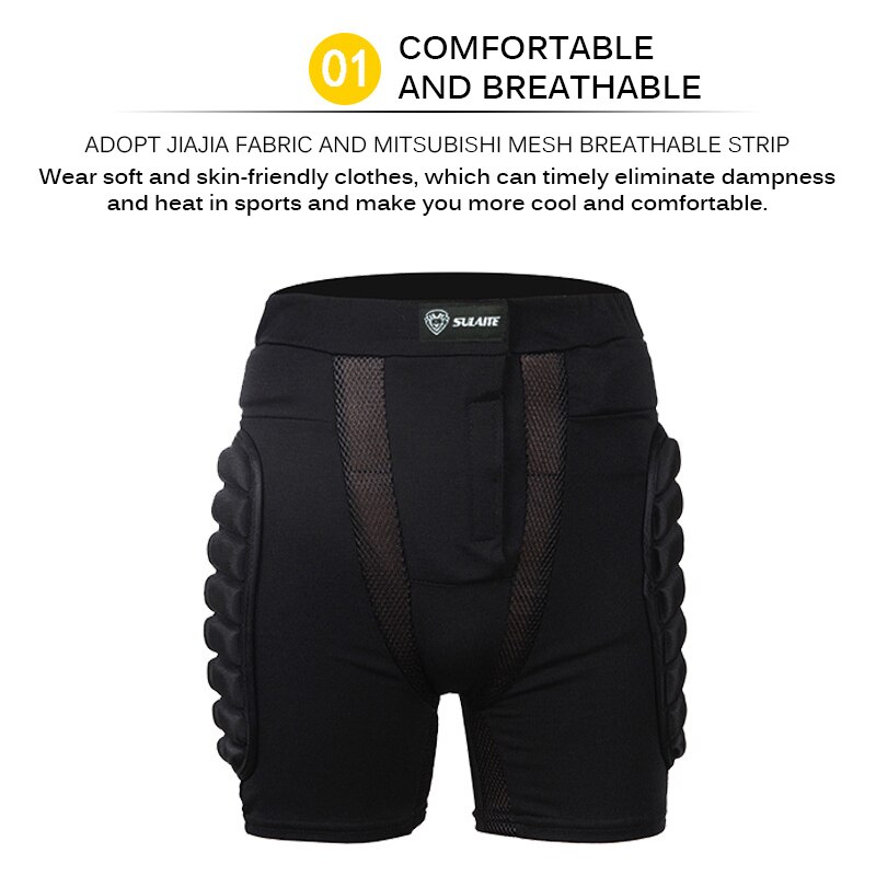 Hip Butt Protective Short Pad Ski Skate Snowboard Skiing Shorts Butt Protector Motorcycle MTB Bike Skateboard Ski Shorts