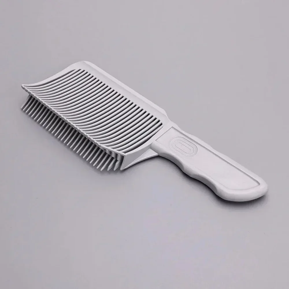 Peignes décolorés pour barbier, outils de coupe de cheveux pour peigne de coiffure dégradé, peigne de coupe de cheveux à dessus plat pour hommes, brosse décolorée résistante à la chaleur