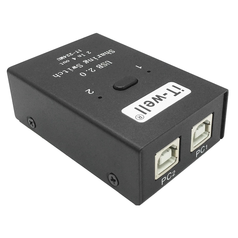 IT-Well USB Printer Sharing Device, Can Be Connected to USB Optical Drive, Multi-Computer Converter, Keyboard and Mouse Switch: Default Title