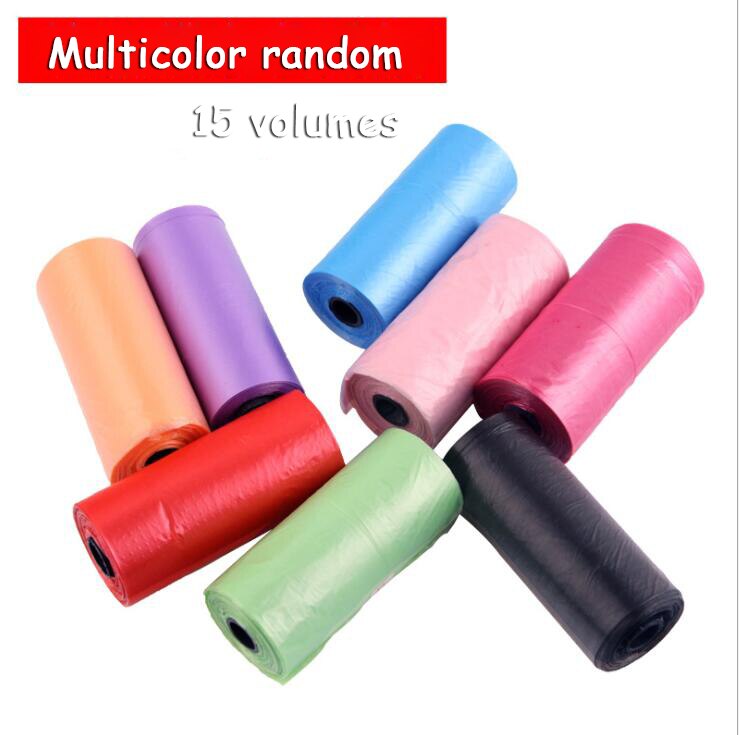 TECHOME Portable Pet Garbage Bag Dog Cat Pick Up Toilet Dispenser Garbage Box Shovel Pick Up Cleaning Supplies: 15 volumes