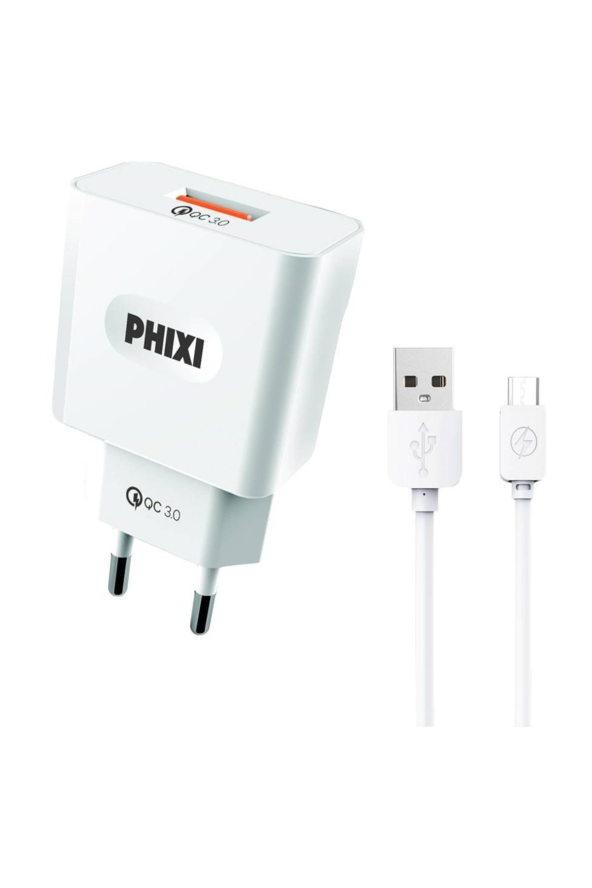 Phixi Phıxı 3.0 Amps Qc Type-c Ph Fast Charging Adapter Data Cable PRA-1132308-556082