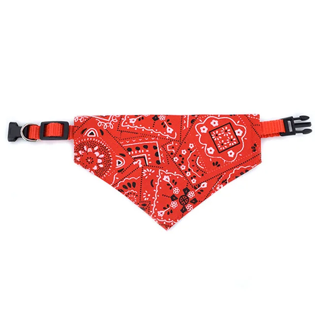 Hund bandana hagesmække stort kæledyr tørklæde justerbart kæledyr bomuld plaid vaskbart butterfly halsbånd kat hund tørklæde stor hund tilbehør tørklæde: S / Rød