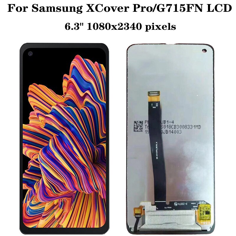 6.3 &quot;Originele Lcd Voor Samsung Galaxy X Cover Pro G715FN Lcd Touch Screen Digitizer Vergadering Xcover Pro SM-G715F SM-G715: Default Title