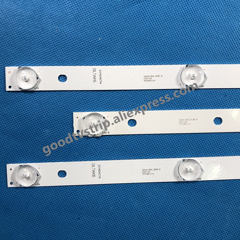 1Set = 6 stuks 6/7 lampen voor led backlight LED39C310B JS-D-JP3920-061EC (51230) JS-D-JP3920-071EC (51230) E39F2000 MCPCB 732mm