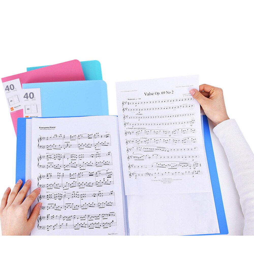 A4 Cover Binder File Folder for Loose Leaf Sheet Protectors Notebook Refill DIY Scrapbooking Binder Cover Protector (Red