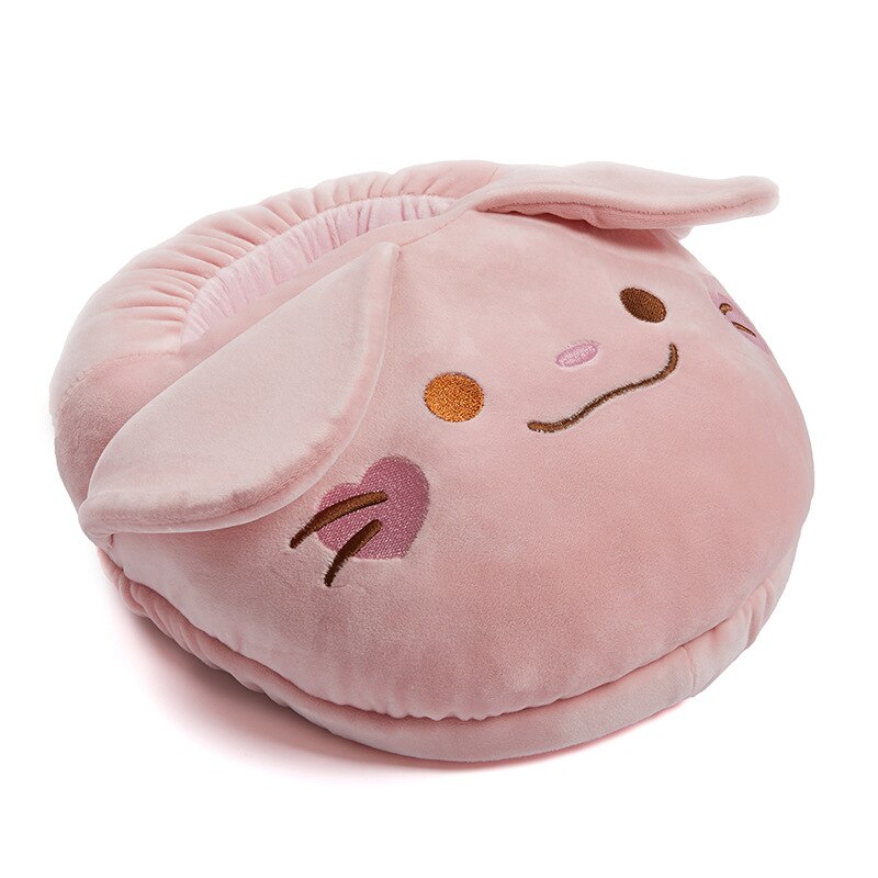 Usb Voet Warmer Koorts Winter Foot Warmer Artefact Thuis Pure Kleur Imitatie Konijnenbont Wasbare Elektrische Verwarming Schoenen: 4