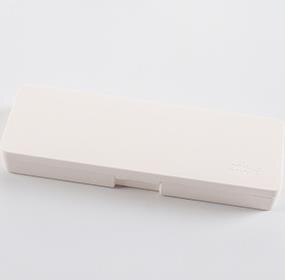 Small fresh Macaron Color Frosted Pencil Box Kawaii high-capacity Pencil box cute desktop Storage Box School supplies: white