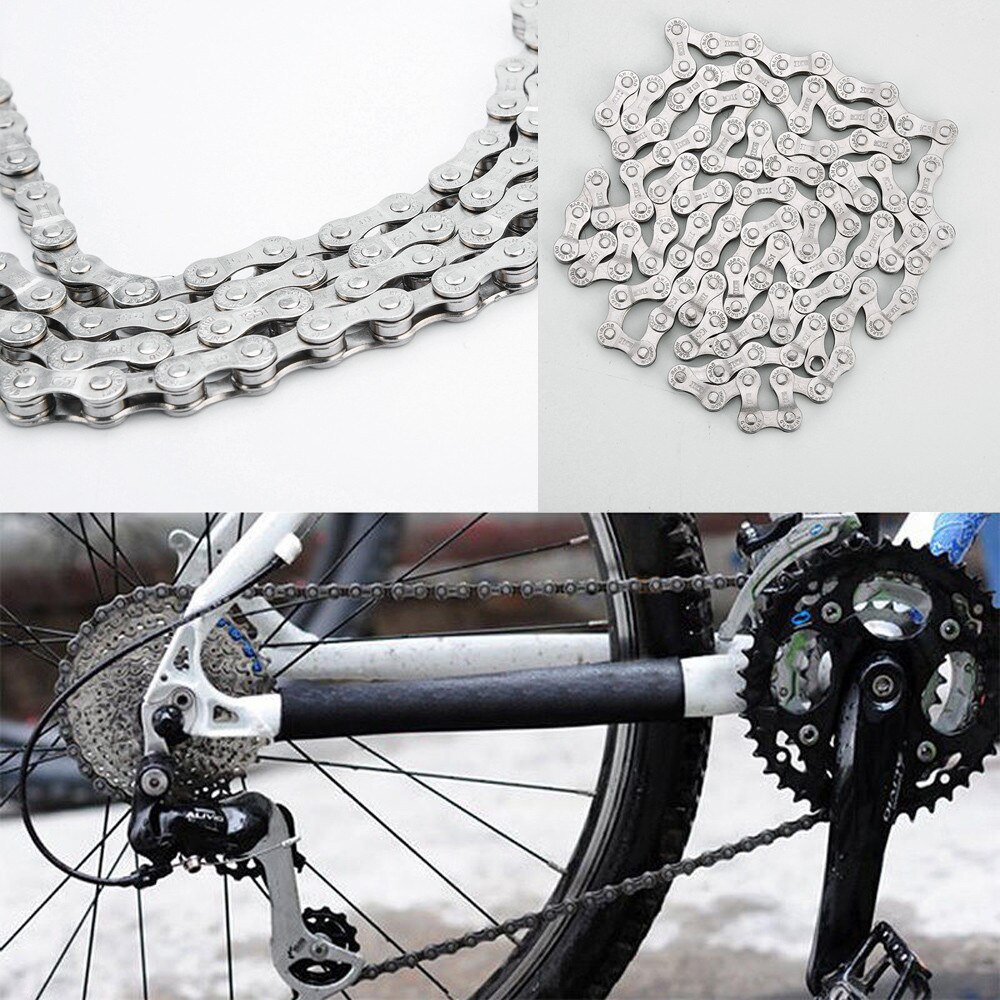 #H40 Bicycle Chain 6-7-8 Speed 116 Links For MTB Mountain Road Bike Steel Chain Outdoor Bicycle Accessories Bike Chains