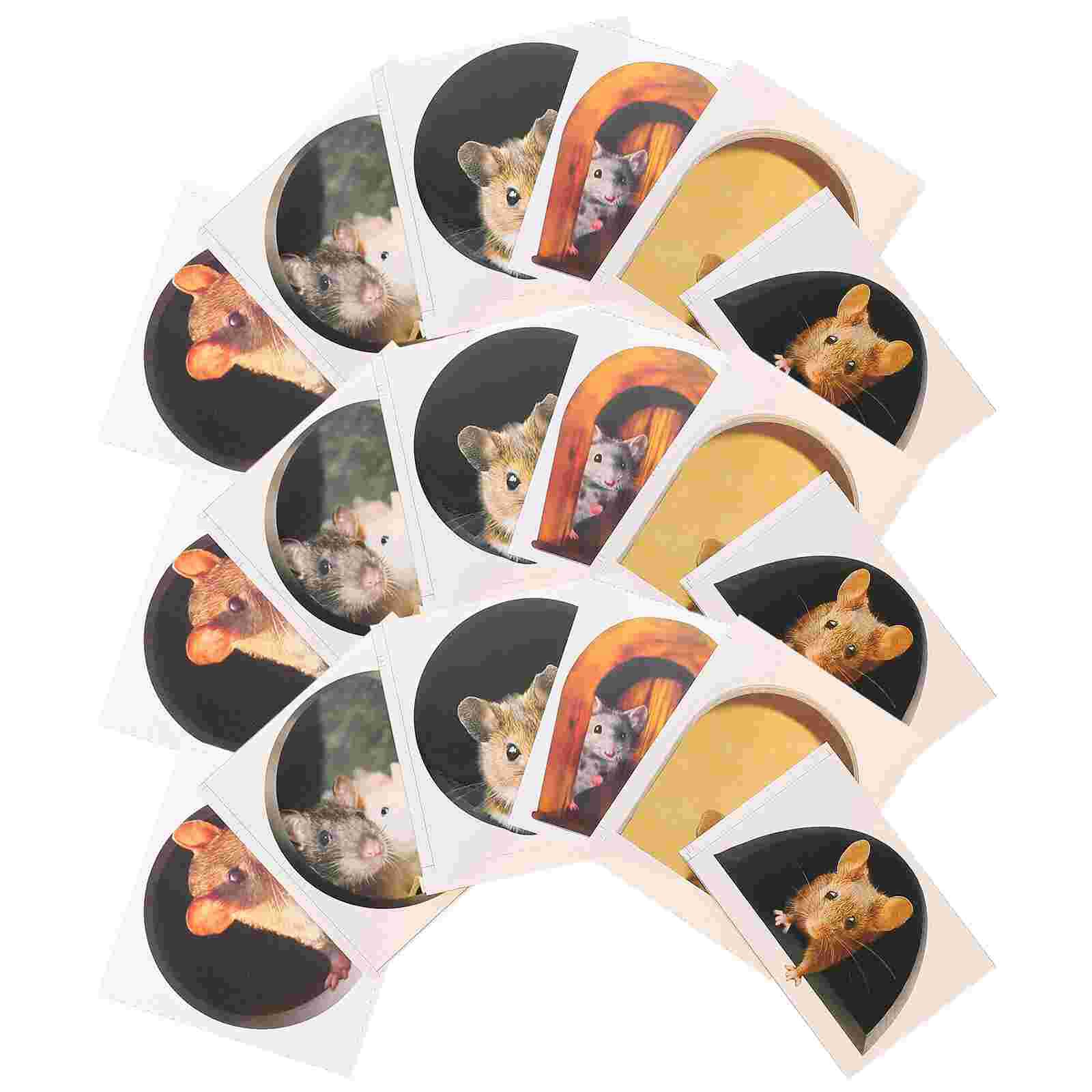 30Pcs 3D Animal Cave Wall Decals Removable Wall Stickers Room Decor: Default Title