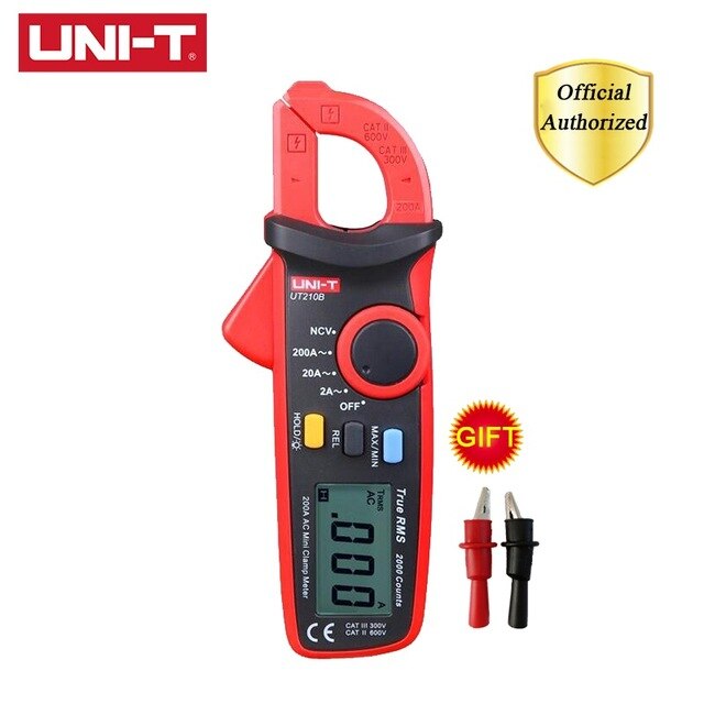 UNI-T UT210A UT210B UT210C UT210D UT210E True RMS Digital Clamp Meters AC/DC Capacitance Tester Non Contact Multimeter: UT210B