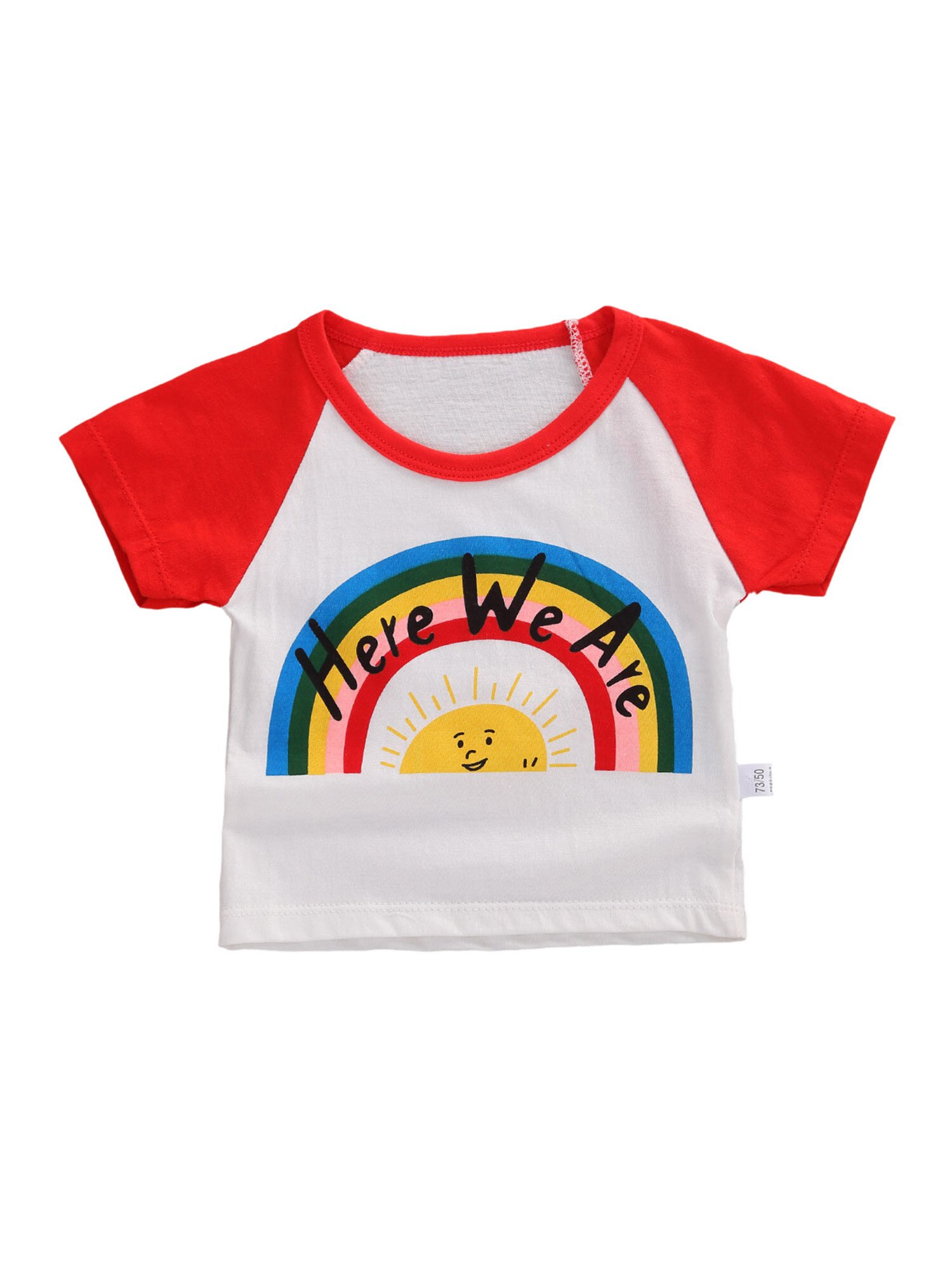 Kinderen Cartoon Print Korte Mouw T-shirt Baby Jongens Zomer Mode Katoenen Trui Tops Tees: 2 / 36-48M