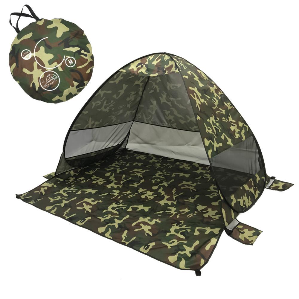 Tienda para playa y exteriores, refugio solar automático, protección UV, alfombra para suelo, hamaca a prueba de humedad, refugio para Camping, Picnic, a prueba de lluvia