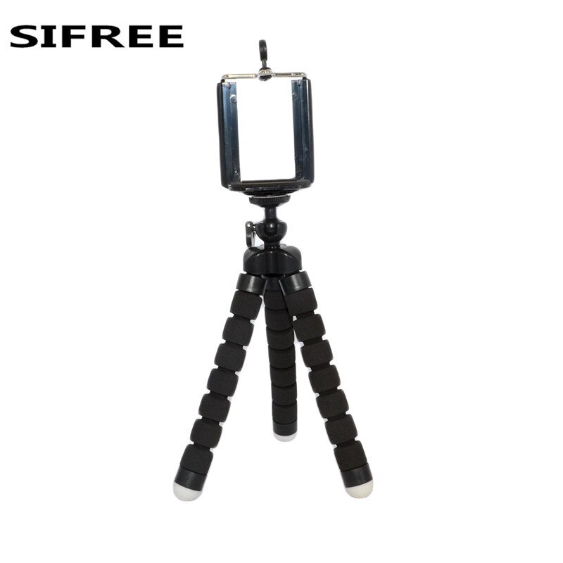 SIFREE Tablet Stand Car Phone Holder Flexible Octopus Tripod Bracket Selfie Stand Mount Style Accessories For Mobile smartPhone: Black