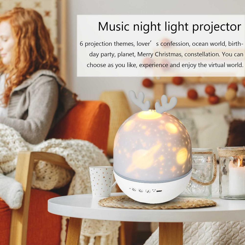 Projection Light Bluetooth Elf Projector Lamp Night Light Hanging Strange Sleep Aid Projection Night Light Lamp