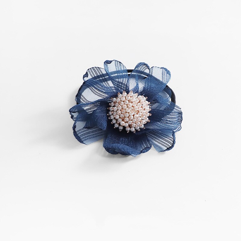 Diy Woman Flower Donuts Twist Headband Magic Hair Bun Maker Hairstyle Tool Pearl Flower Hair Accessories Hair Band: H