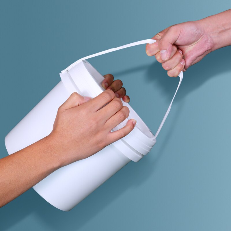 Seaux en plastique de 2L avec couvercles pour yaourt emballage biscuits conteneur seau en plastique de alimentaire 5 PCS/lot