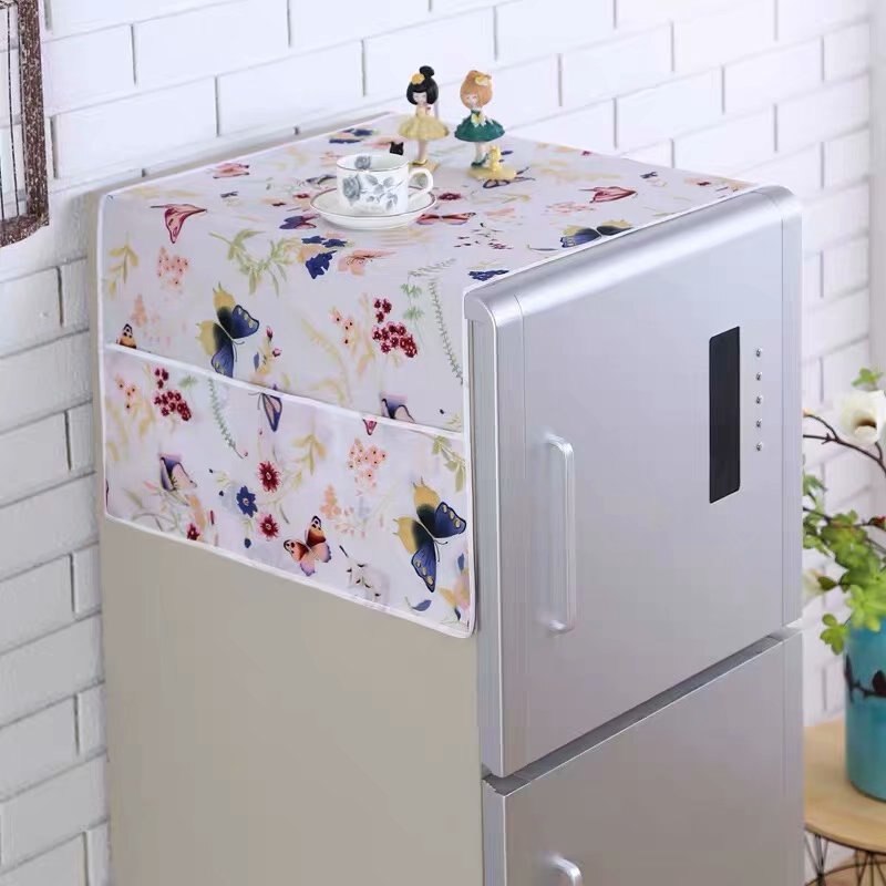 WaterProof Washing Machine Cover Refrigerator Dust Cover 70x170cm Refrigerator Covers Dustproof Fridge Cover Storage Organizer