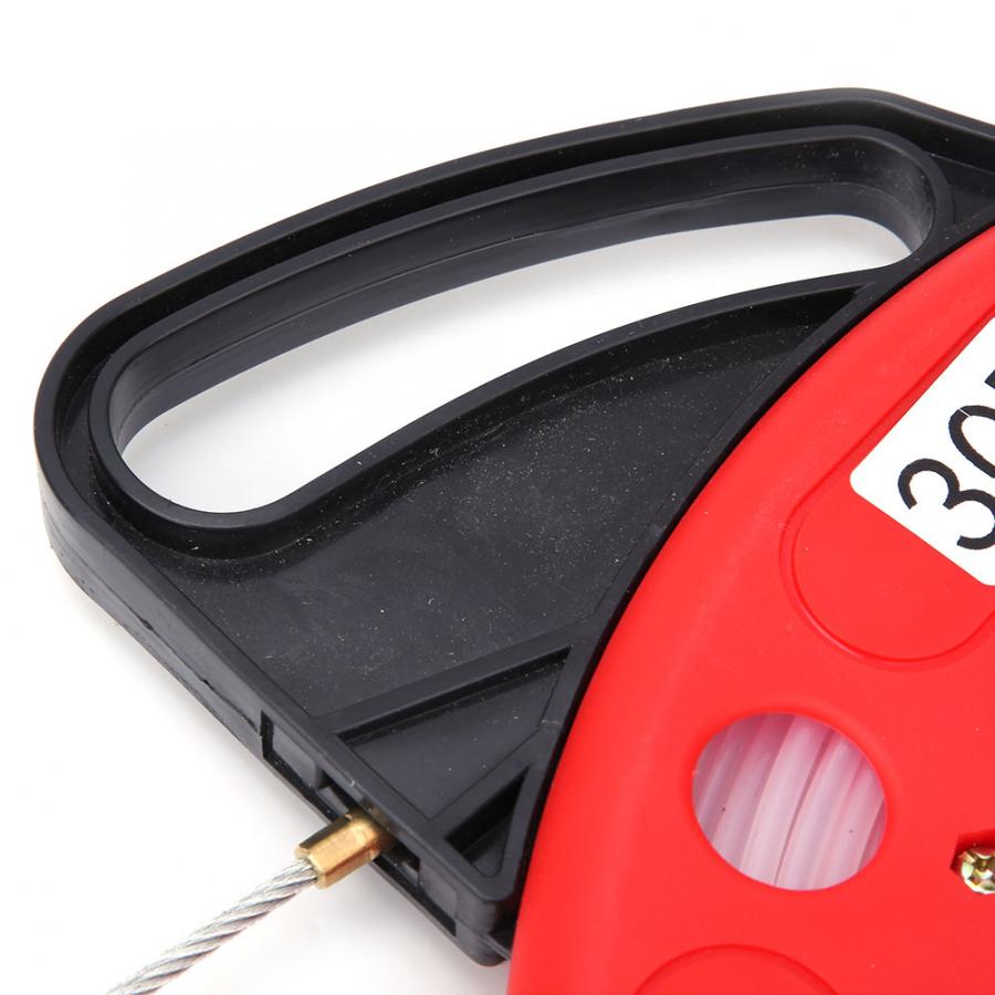 4.0mm 30m Wire Pulling Tools Fiberglass Nylon Fish Tape Reel Puller Non-Conductive Wire Pulling Tools