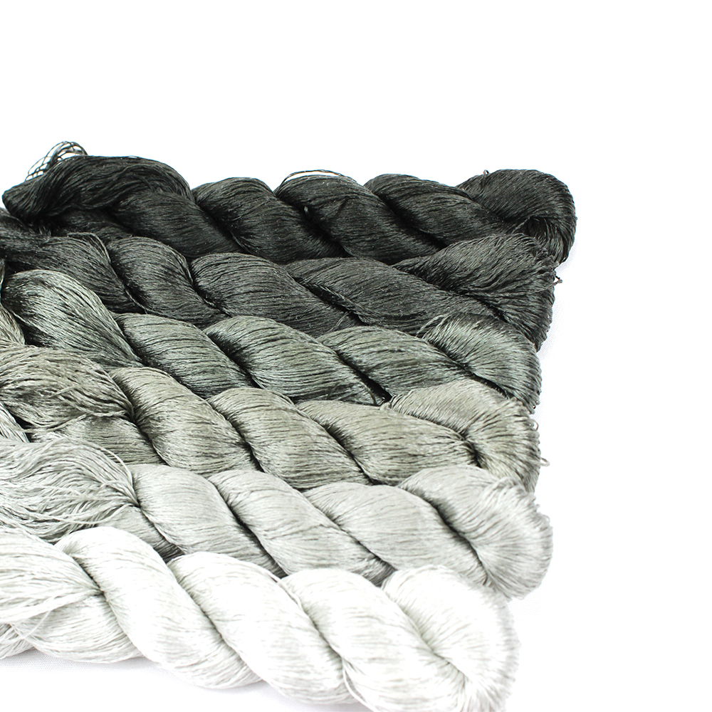 1 szt. 400m 100% nici jedwabne jedwabne nici robić haftowania rękojeść ręczny haftowania rękojeść krzyżykowy gałęzie i łodygi rękojeść