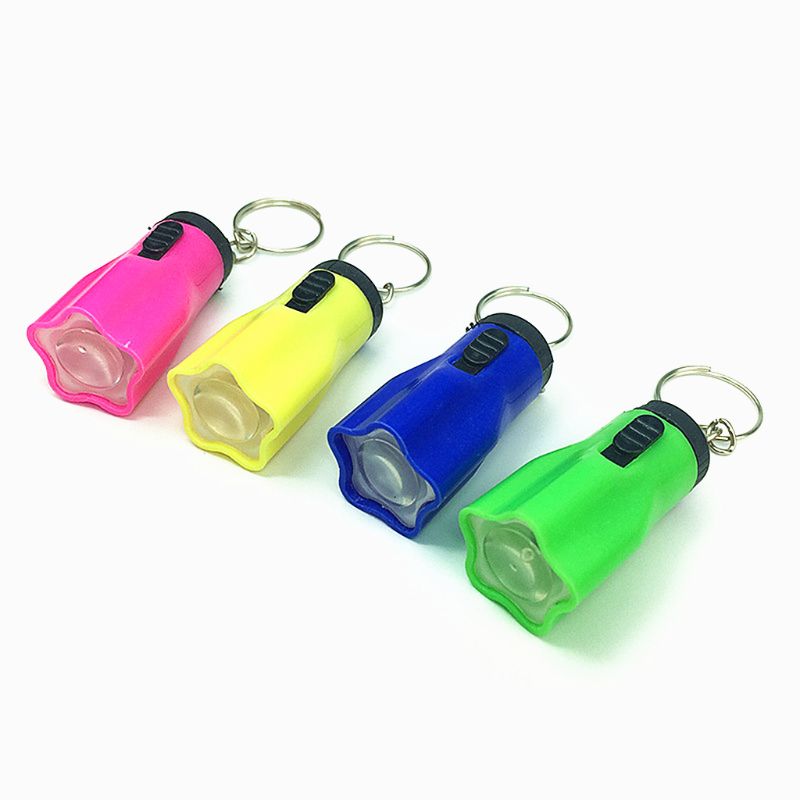 Mini Flashlight LED Light-Up Toys Keychain Party Favors Kids Toy Gadgets Bag Pendant Q6PD