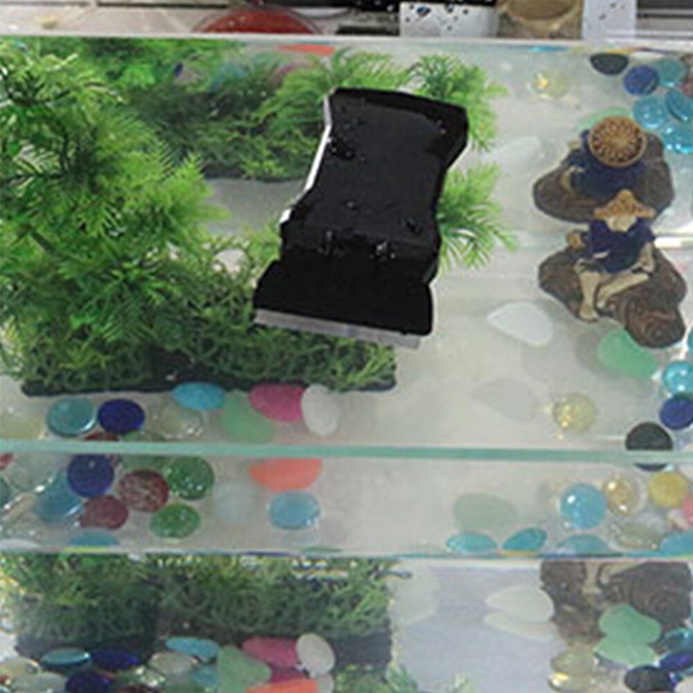 Magnetisk børste akvarie akvarium glas alger glas renser scrubber flydende ren børste vindue rengøring magneter børster