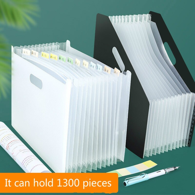 1Pc File Folder Document Paper Organizer Storage Holder Multilayer Expanding Box School Office Stationery File Desktop Storage