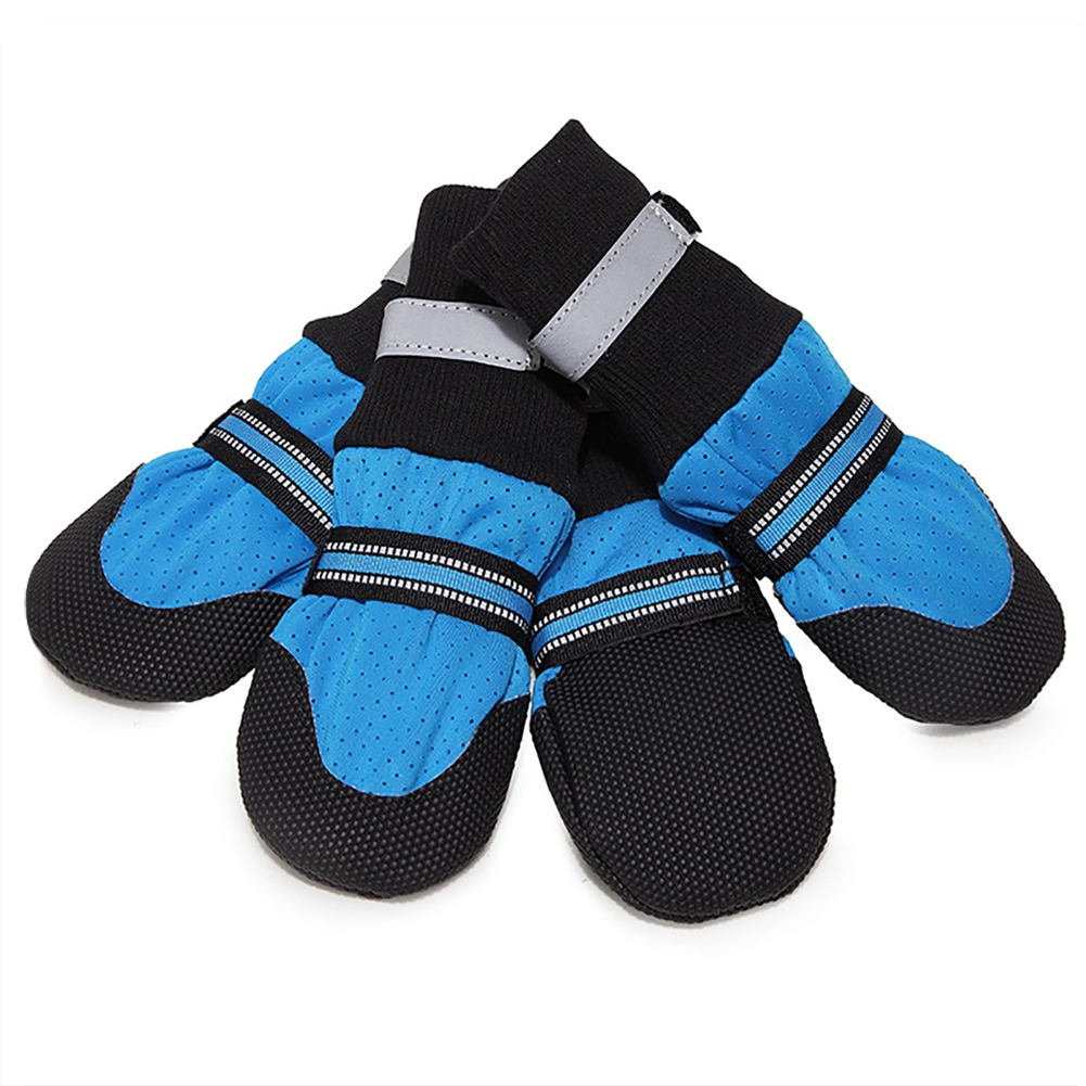 4 Stk/set Huisdier Waterdichte Regen Schoenen Voor Medium Grote Honden Poot Protectors Warme Regen Laarzen: A2 / L
