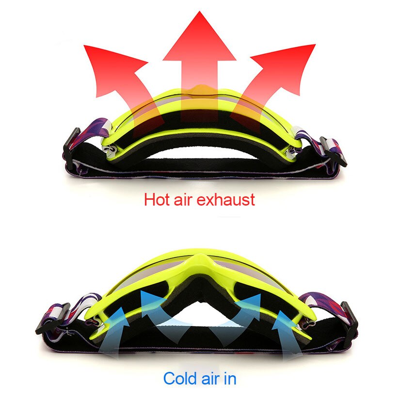 Crianças óculos de esqui duplo anti-nevoeiro uv400 crianças óculos de esqui neve esportes ao ar livre meninas meninos snowboard óculos