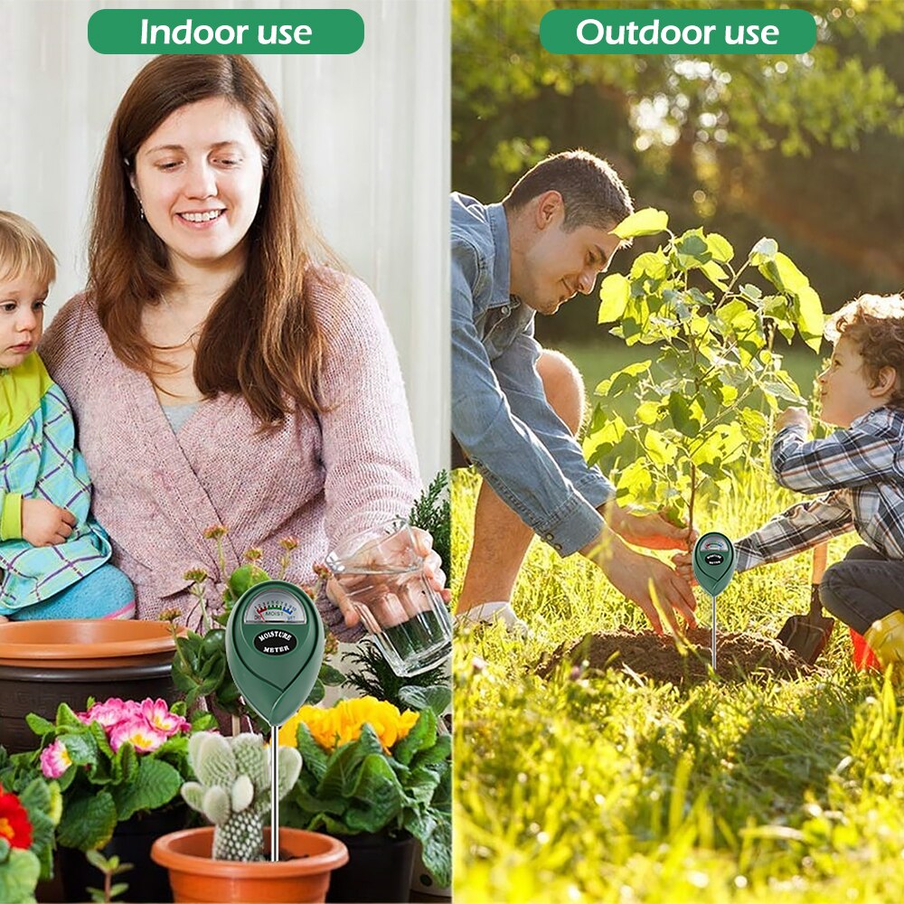 Soil Moisture Meter Soil Water Monitor Digital Moisture Sensor Hydrometer Needle Soil Humidity Meter for Garden Outdoor Indoor