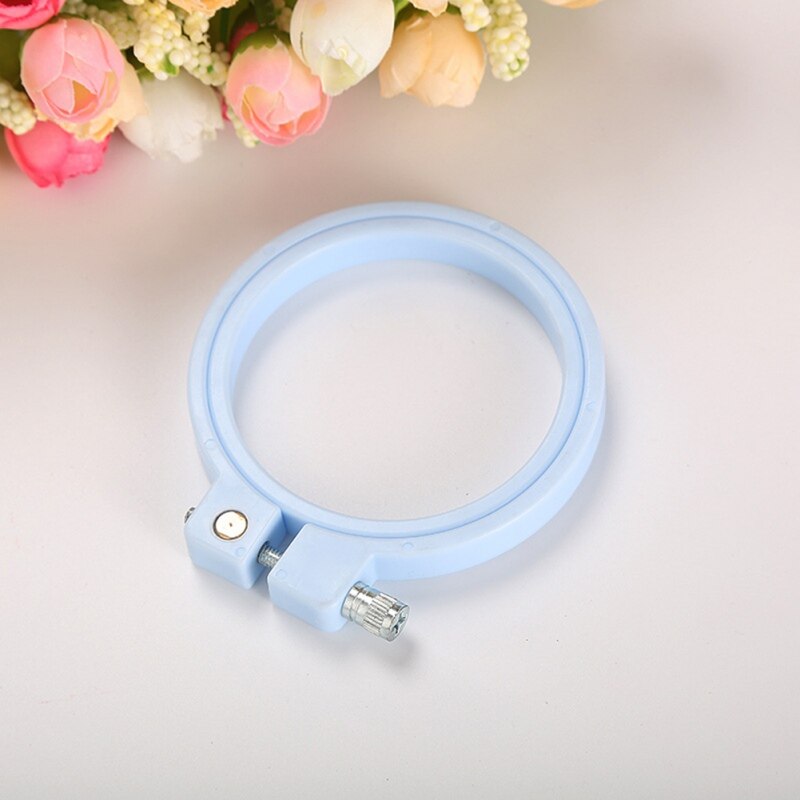 Candy Color DIY Sewing Embroidery Stretch Ring Hoop Tool Embroidery Cross Stitch Plastic Hoop Frame Ring Round Hoop Craft M