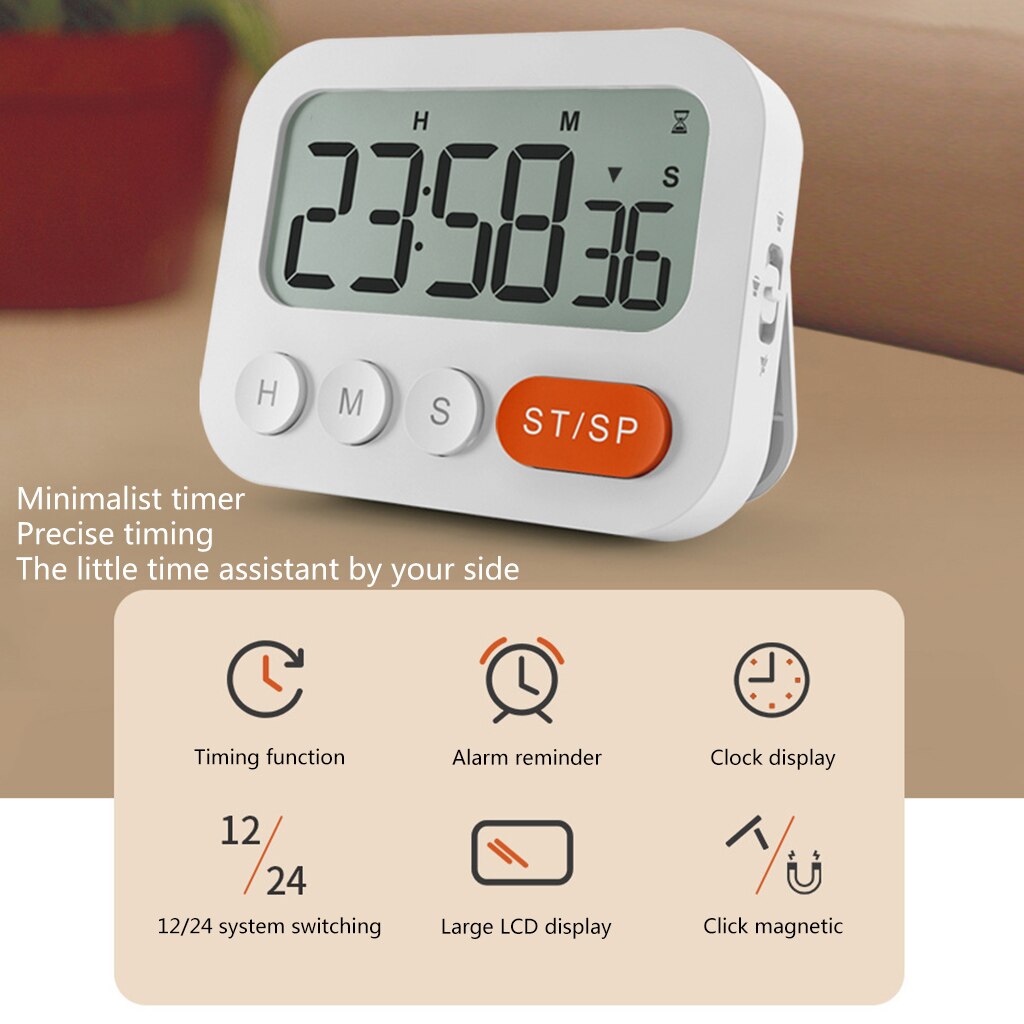 Classroom Timer Kitchen Timer Cooking Timer Magnetic Digital Stopwatch Clock Timer Applicable Teacher Stud Exercise