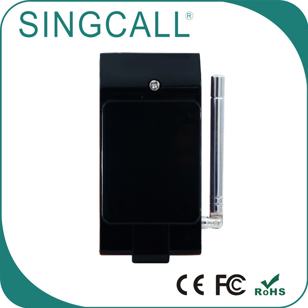 SINGCALL Wireless Calling System Can be Fixed on the Desktop Wall, Strong Signal Caller APE830 Red