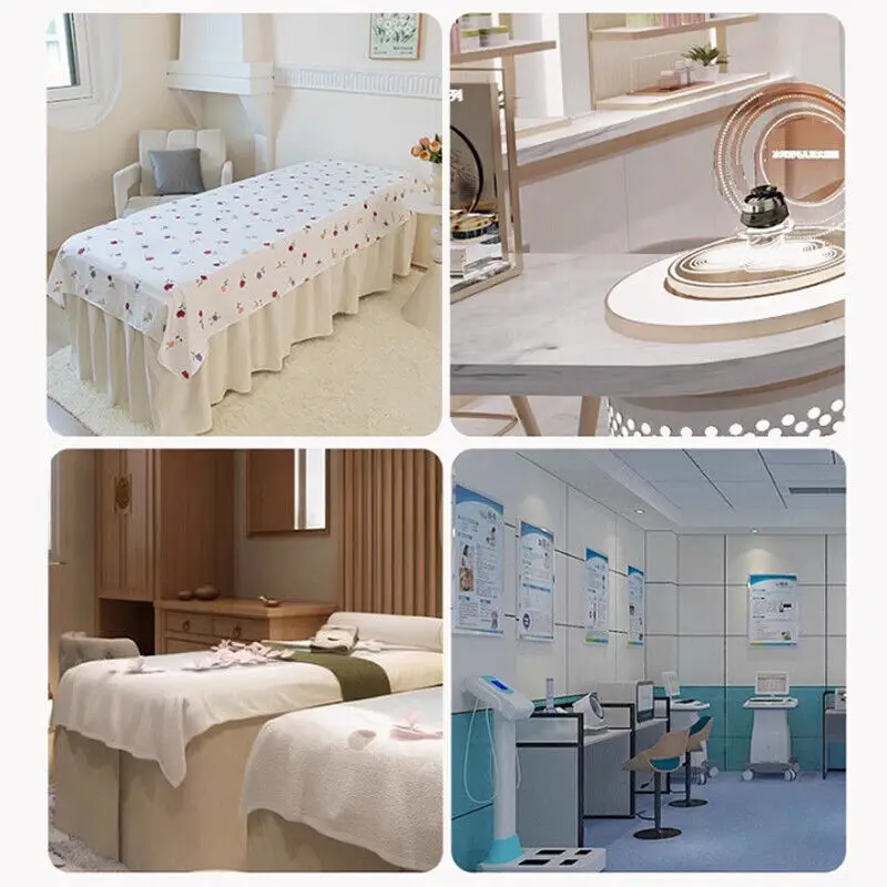 Sábanas de salón de belleza estampadas a la , cubierta de cama de masaje para Spa, ropa de cama con agujeros, cubierta de terapia de SPA de masaje Universal