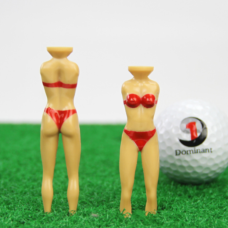 Stijl Golf Tee Plastic Bal Studs Beauty Bal Tee Bikini Model Ball Studs Plastic Kleur Nail 5-Kleur