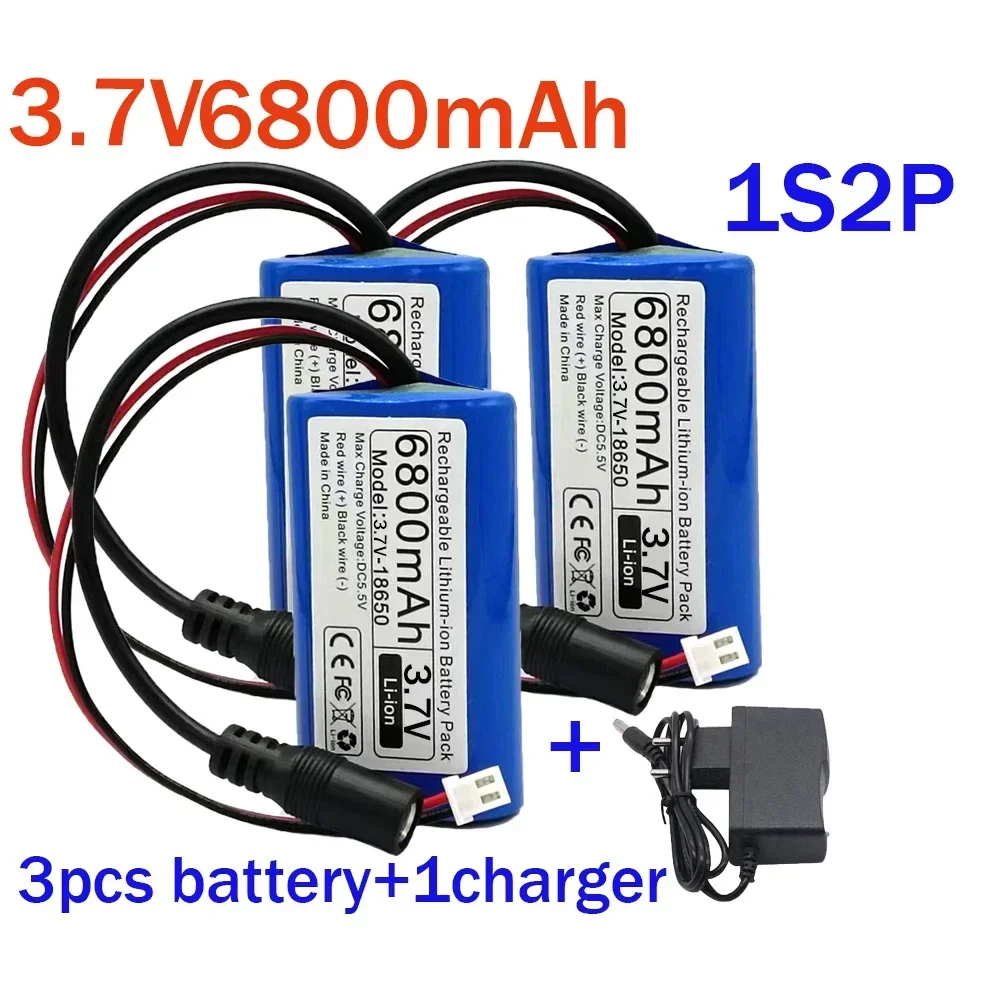 3.7 V 18650 Lithiumbatterij 1s2p 1s3p 1s4p voor Microcontroller LED Outdoor Licht Bluetooth Speaker Audio Backup Voeding: WHITE