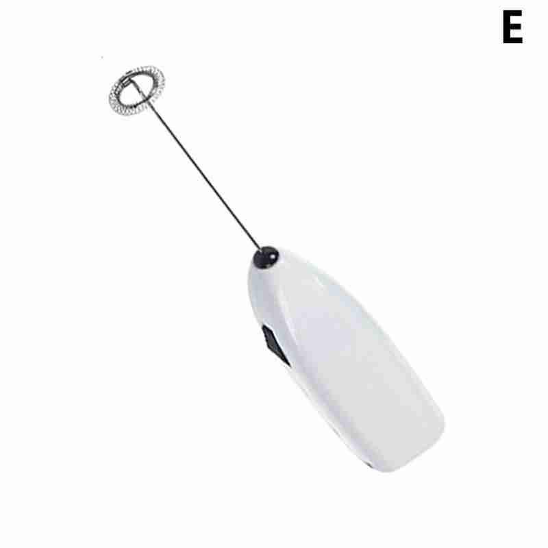 Kitchen Tools Electric Milk Foamer for Coffee Cappuccino Creamer Frother Foamer Drink Whisk Mixer Egg Beater Mini Handle Stirrer: E