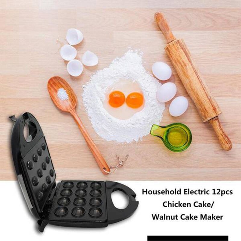 Elektrische Nussbaum Kuchen Hersteller Automatische Mini murmeln Brot Maschine Eisen Toaster Backen Frühstück Ofen AU Stecker Küche Kochen Werkzeuge