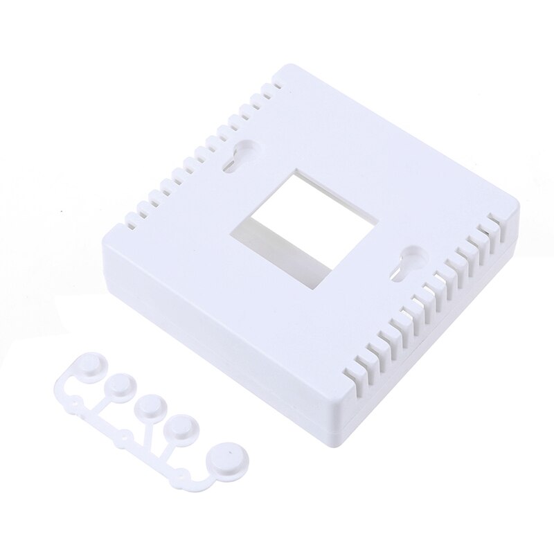 1PCS White 86 Plastic Project Box Enclosur8.6x8.6x2.6cm Case For DIY LCD1602 Meter Tester With Buttone