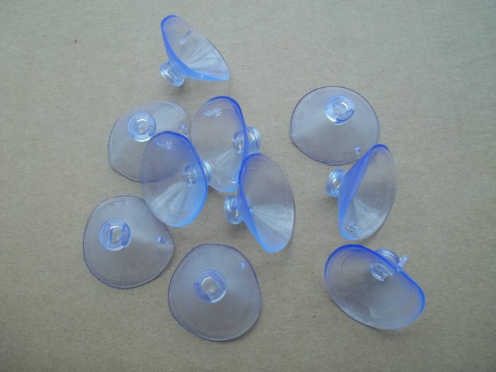 GORGECRAFT 32 stuks auto-voorruitafzuigers van glas, diameter 35 en 45 mm, zwart, kleine zuignap van pvc, zuignap voor autoruiten met gat voor zonneklep voor auto, hangend object