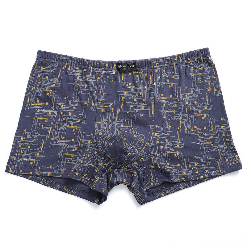 4PCS/Lot 6XL 5XL 100% Cotton Loose Boxers Four Shorts Underpants Men'S Boxers Shorts Breathable Underwear printing Comfortable