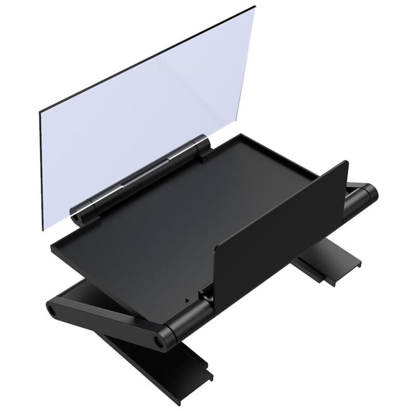 1PC Screen Amplifier Foldable Screen Magnifier Bracket Adjustable Universal Screen Enlarger Stand, Black